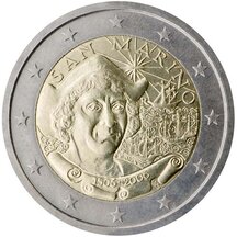 2 EURO San Marino 2006 - Christopher Columbus