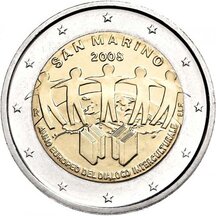 2 EURO San Marino 2008 - European Year of Intercultural Dialogue