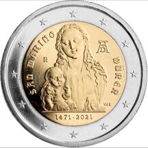 2 EURO San Marino 2021 - Albrecht Dürer