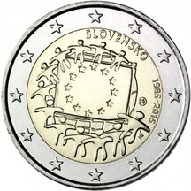 2 EURO Slovakia 2015 - EU flag