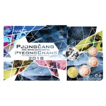 Set of Circulating EURO Coins SR 2018 - Winter Olympics Pyeongchang