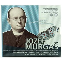 Set of Circulating EURO Coins of the Slovak Republic 2021 - Jozef Murgaš