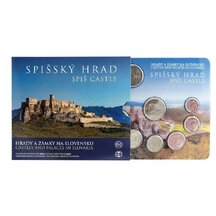 Set of Circulating EURO Coins of the Slovak Republic 2022 - Spiš Castle