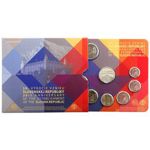 Set of Circulating EURO Coins of the Slovak Republic 2023 - 30th Anniversary of the Establishment of the Slovak Republic