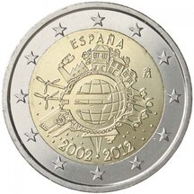 2 EURO Spain 2012 - 10 years of the Euro currency