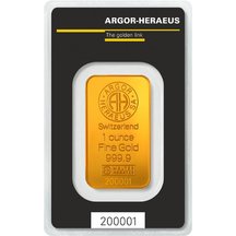 Gold Bar Argor-Heraeus 1 Ounce