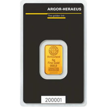 Gold Bar Argor-Heraeus 5 g