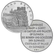Medal Slovakia - Beckov Castle