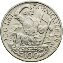 100 Kčs Czechoslovakia 1949 - Miners' Rights