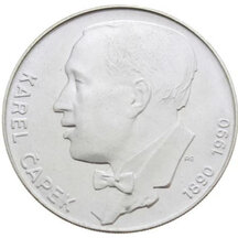 100 Kčs Czechoslovakia 1990 - Karel Čapek