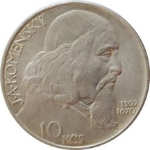 10 Kčs Czechoslovakia 1957 - John Amos Comenius