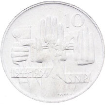 10 Kčs Czechoslovakia 1964 - SNP