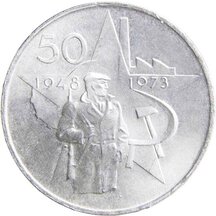50 Kčs Czechoslovakia 1973 - Victorious February