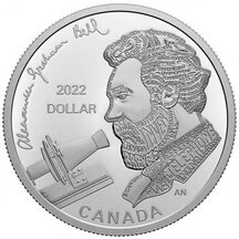 1 Dollar Canada 2022 - Alexander Graham Bell - Proof