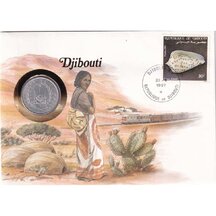 Numismatic Envelope Djibouti 1987