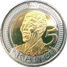 5 Rand South Africa 2008 - Nelson Mandela