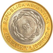2 Pesos Argentina 2010 - Revolution