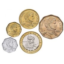 Set of Chilean Coins 2006