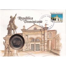 Numismatic envelope Dominican Republic 1988