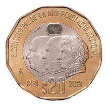 20 Pesos Mexico 2021 - Independence