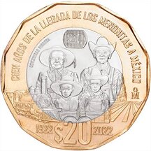 20 Pesos Mexico 2022 - Mennonites