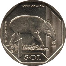 1 Sol Peru 2018 - Tapir