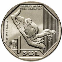 1 Sol Peru 2019 - Monkey