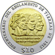10 Pesos Uruguayos Uruguay 2015 - Land Ordinance