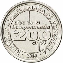 25 Centimos Venezuela 2010 - Signature of Independence