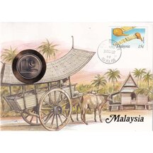 Numismatic Envelope Malaysia 1987