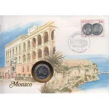 Numismatic envelope Monaco 1987