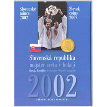 Set of circulation coins of the Slovak Republic 2002 - Slovak Republic World Champion in Hockey
