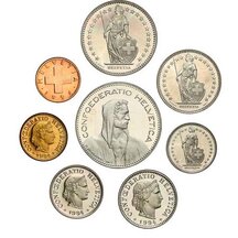 Set of Coins Switzerland 1970-2017