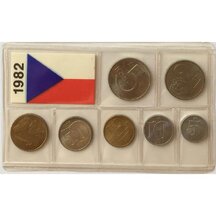 Set of Czechoslovak Circulation Coins 1982