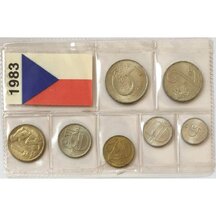 Set of Czechoslovak Circulation Coins 1983