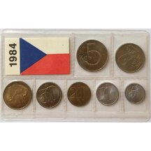 Set of Circulating Coins Czechoslovakia 1984