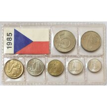Set of Czechoslovak Circulation Coins 1985
