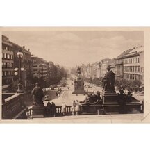Postcard Prague 1955 - Wenceslas Square