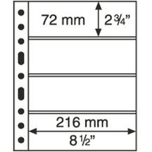 Replacement sheets for banknotes GRANDE 4C