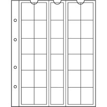 Replacement sheets for coins NUMIS NH30