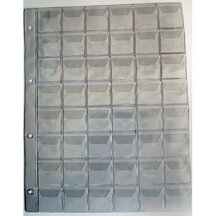 Coin sheets with flap NUNOFI II A4/48