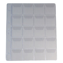 Coin sheets with flap NUNOFI II A5/20