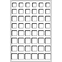 Replacement tray for the case, for EURO coins