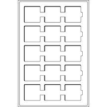 Replacement drawer for a case, for coins in paper holders