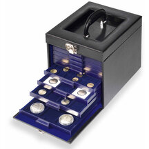 Leather box for coin trays of the MBS series