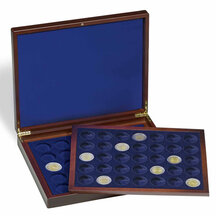 Wooden box for 70 pcs 2 EURO coins