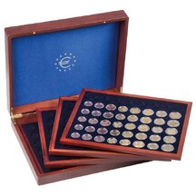 Wooden box for EURO coin sets