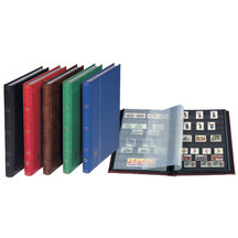 Album for postage stamps with black A4 sheets