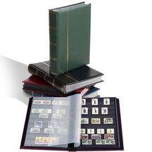 Album for postage stamps with black A4 sheets