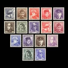 Series of Stamps Czechoslovakia 1945 - London Edition